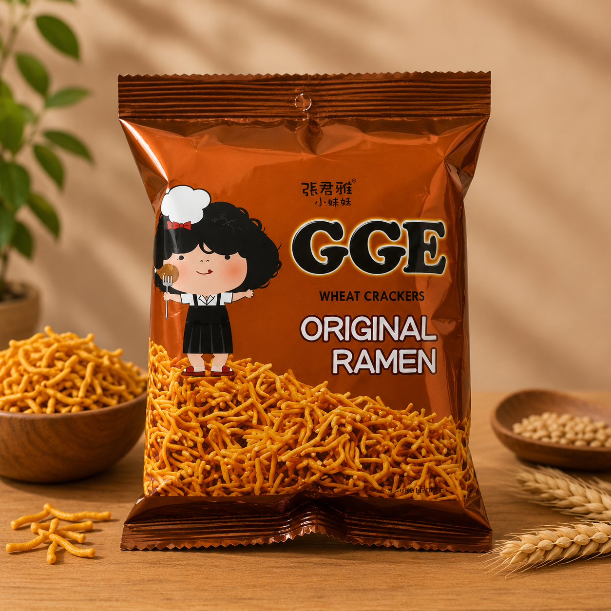 GGE Wheat Crackers – Original Ramen Smag GGE Wheat Crackers – Original Ramen Smag 15x80g - Billede 1