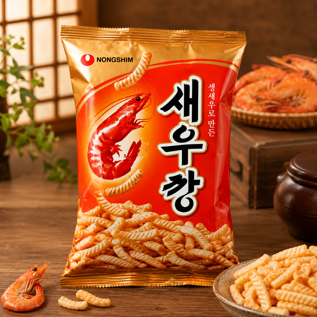 Nongshim Saewookkang – Rejesnack Nongshim Saewookkang – Rejesnack 75g - Billede 1