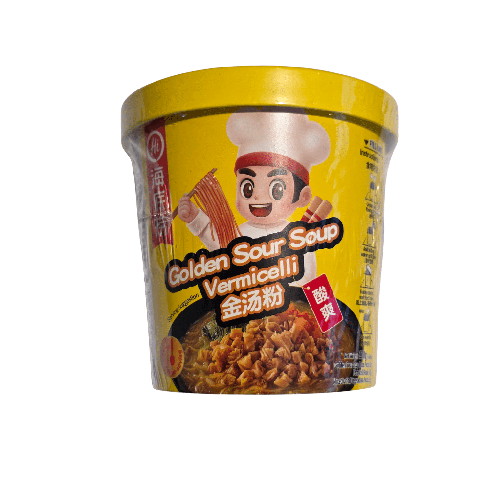 103 Haidilao Golden Sour Soup Instant Vermicelli 130 g - Billede 1