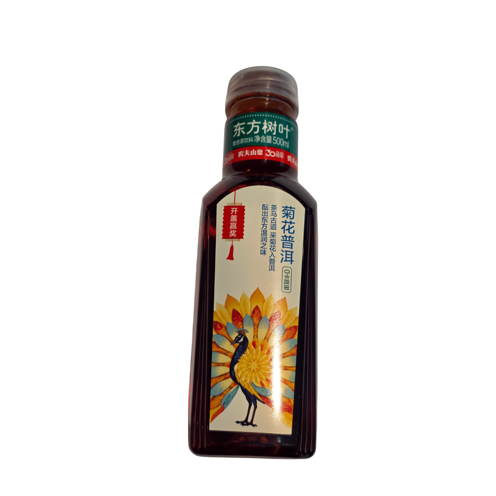 118 Nongfu Spring Krysantemum Pu-erh Te 500 ml - Billede 1