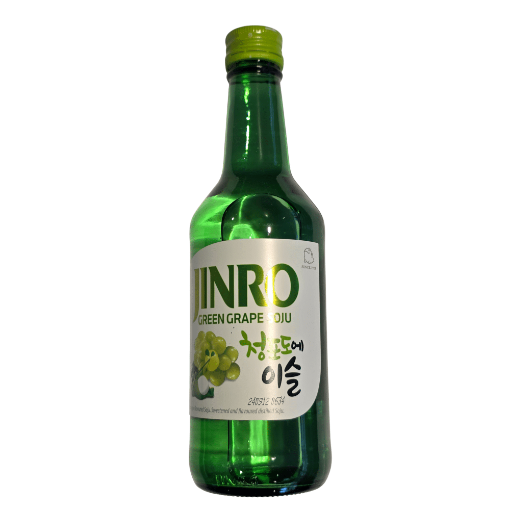 13 Jinro Green Grape Soju 350 ml - Billede 1
