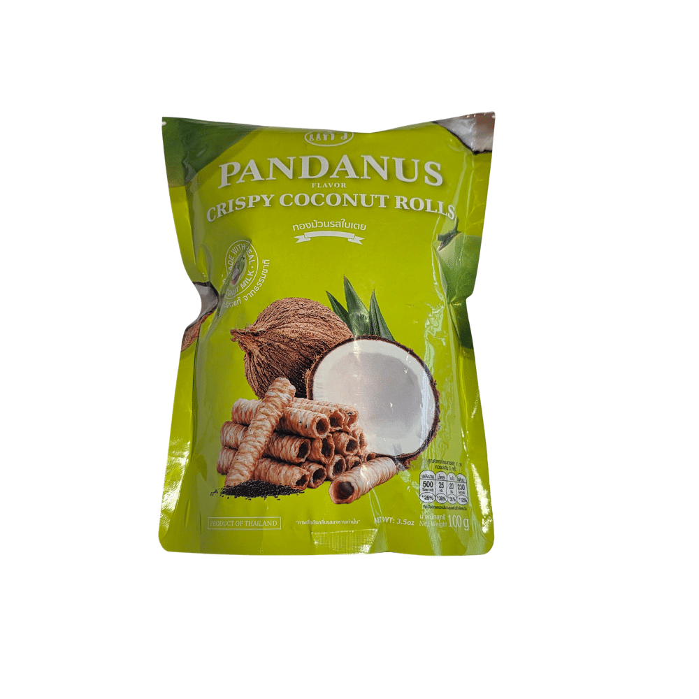 33 Kaew Sprøde Kokosruller med Pandan 100 g - Billede 1