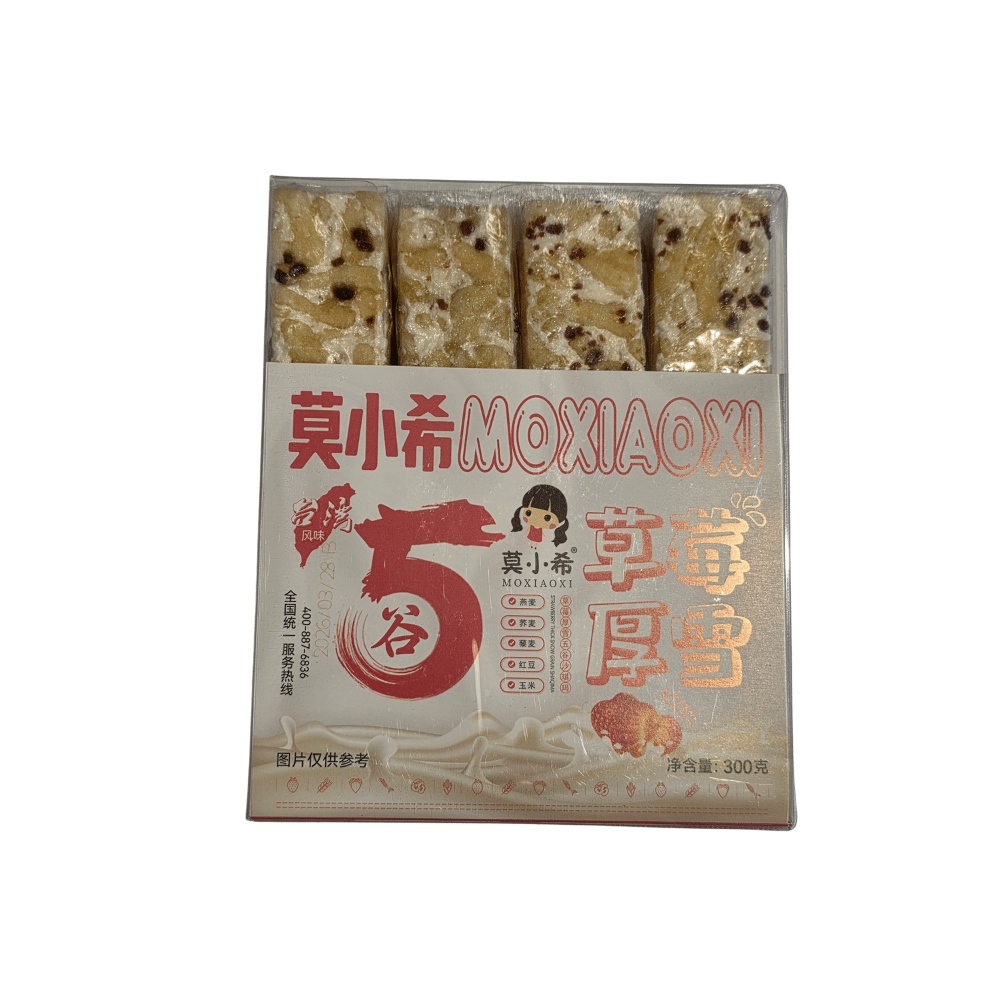 34 Moxiaoxi Jordbær Sachima 300 g - Billede 1