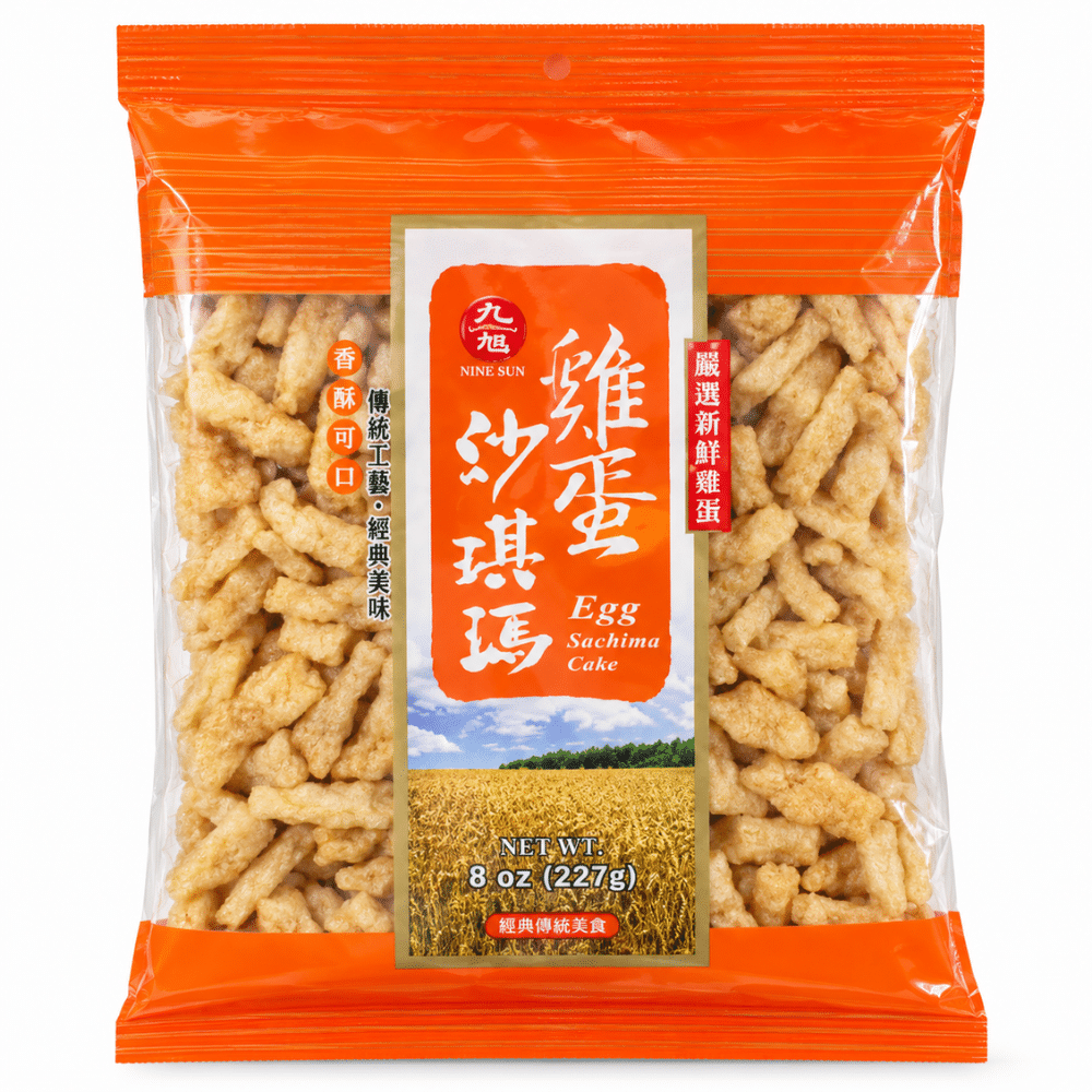 Jiufu Egg Soft Flour Cake Sachima 227 g Jiufu Egg Soft Flour Cake Sachima 227 g - Billede 1