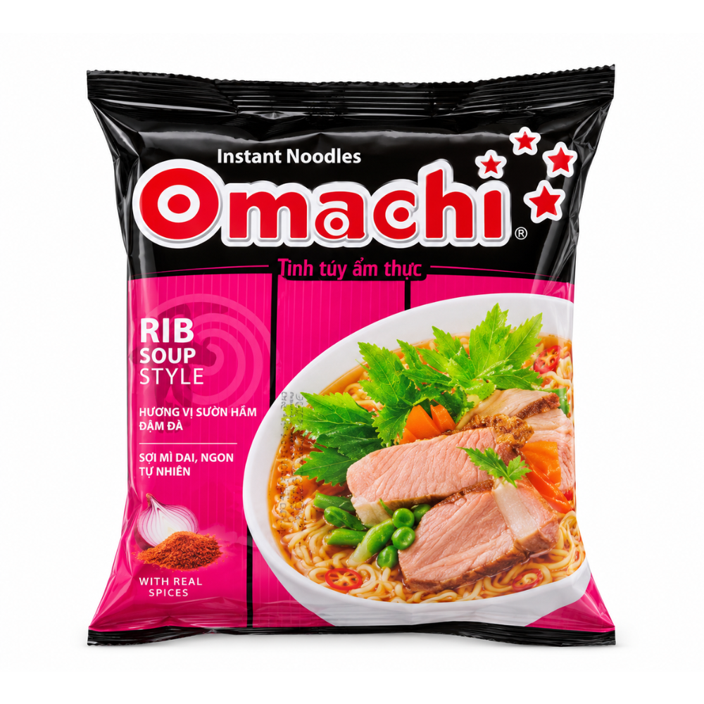 Omachi Instantnudler - Rib Soup Style 79 g Omachi Instantnudler - Rib Soup Style 79 g - Billede 1